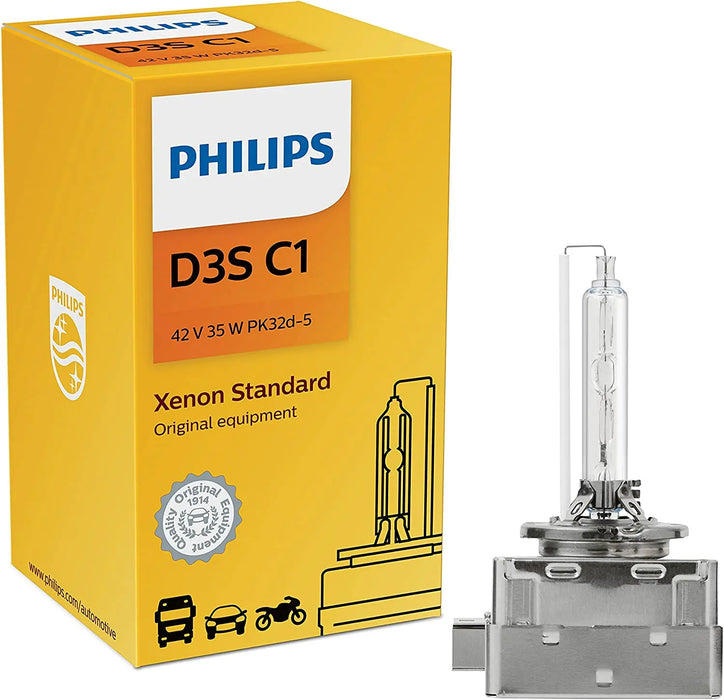Philips D3S C1 35W 42V Xenon Standard HID Headlight Bulb Philips