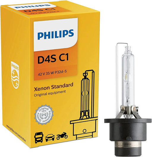 Philips D4S C1 35W 42V Xenon Standard HID Car Automotive Headlight Bulb (Pack of 1) Philips