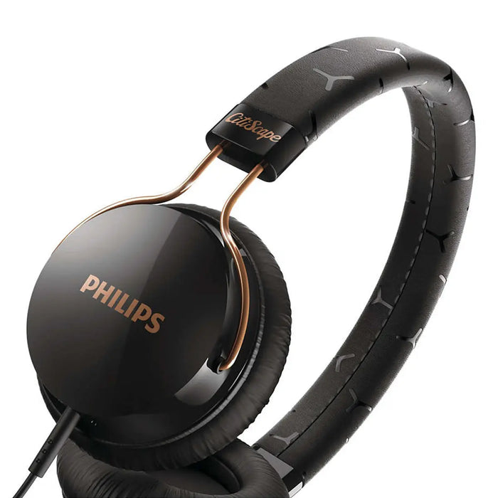 Philips SHL5305BK/28 Fixie Series Stereo Headphones with Universal Mic & 28 3.5mm Cable Philips