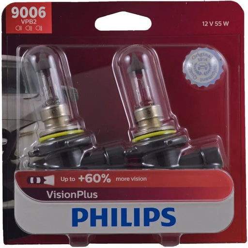 Philips Vision Plus 9006 60% More Light Car Headlight Bulb (2/pack) Philips