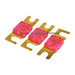 Pink Gold Plated 150 Amp Mini ANL Fuse (3/pack) The Wires Zone