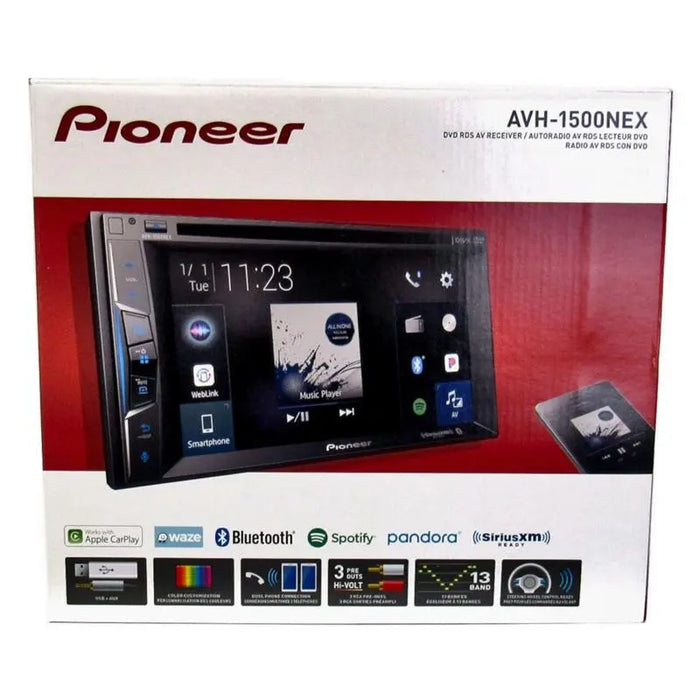 Pioneer AVH-1500NEX 2-DIN Touchscreen Multimedia DVD Receiver with 6.2" Display Pioneer