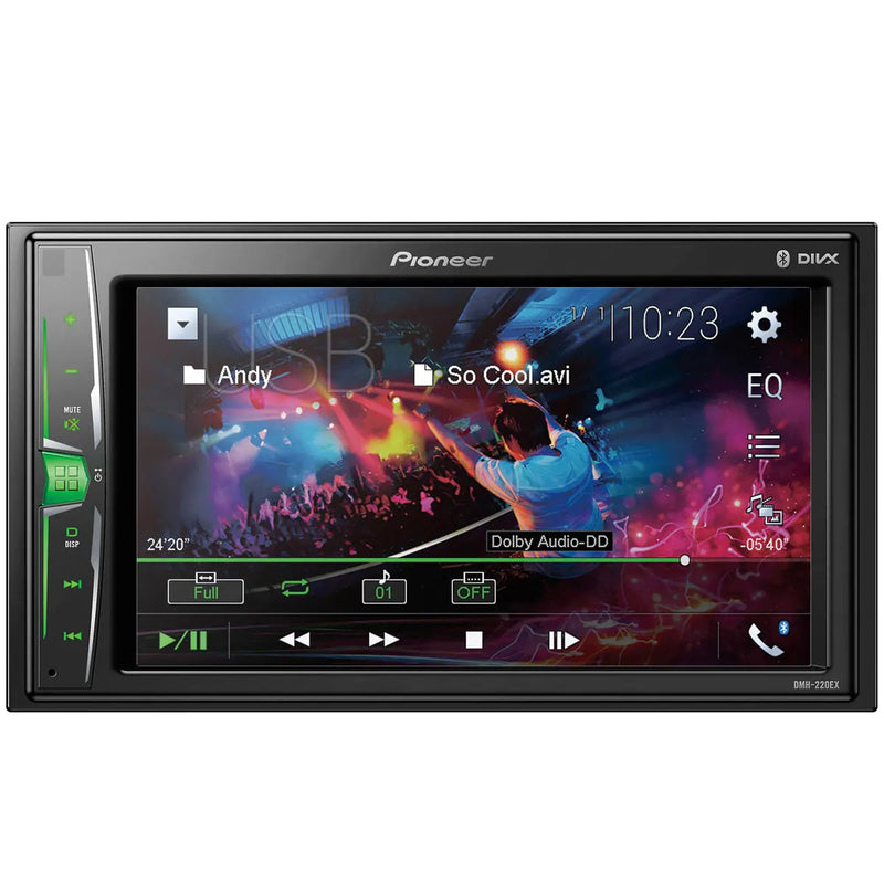 Pioneer DMH-220EX Bluetooth Digital Multimedia Receiver with 6.2" WVGA Touchscreen Display Pioneer