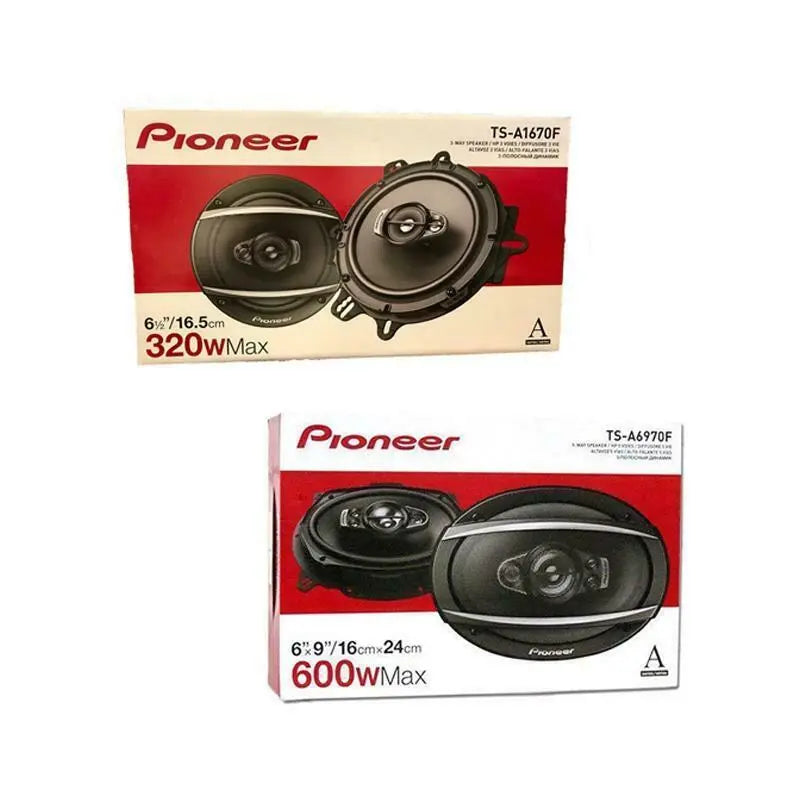 Pioneer TS-A1670F TS-A6970F 6.5" 3-Way and 6x9" 5-Way A-Series Coaxial Speakers Pioneer