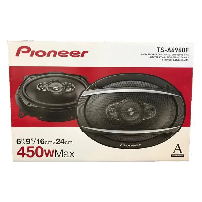Pioneer TS-A6960F 4-Way 450 Watt 6" x 9" A-Series Coaxial Speakers 6x9 Pioneer