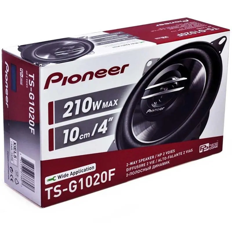 Pioneer TS-G1020F 4" inch 2-Way 210 Watts G-Series Coaxial Speakers Pioneer