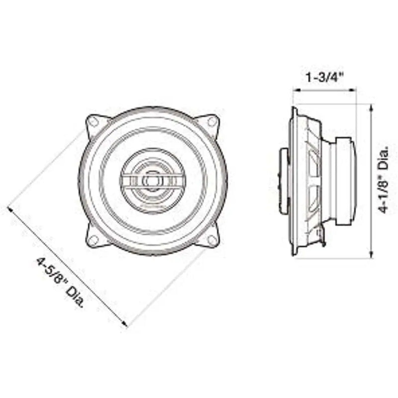 Pioneer TS-G1020S G-Series 4" 2-Way 210W Cone Woofer Coaxial Speakers Pioneer
