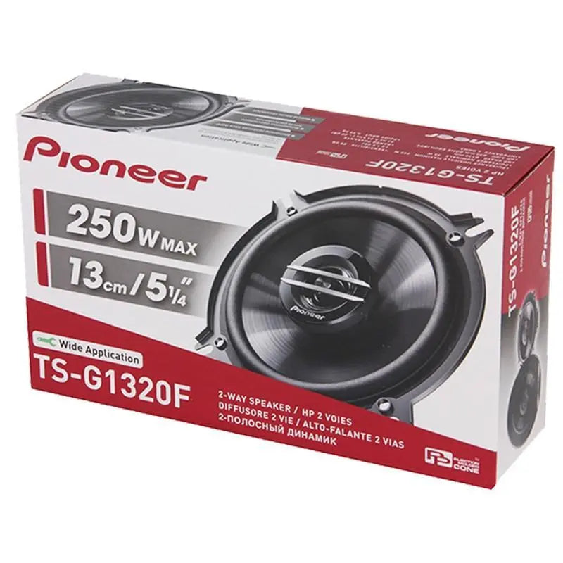 Pioneer TS-G1320F 2-Way 5.25" Coaxial Speakers 250 Watts Max 4 ohms 35W Nominal Pioneer