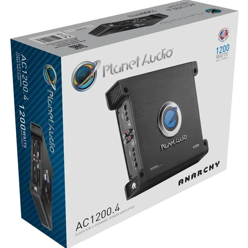 Planet Audio AC1200.4 1200W 4/3/2 Channel Power Stereo Car Amplifier Planet Audio