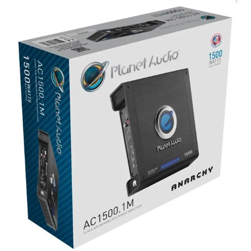 Planet Audio AC1500.1M Anarchy Class AB 1500 Watts Monoblock Amplifier Planet Audio