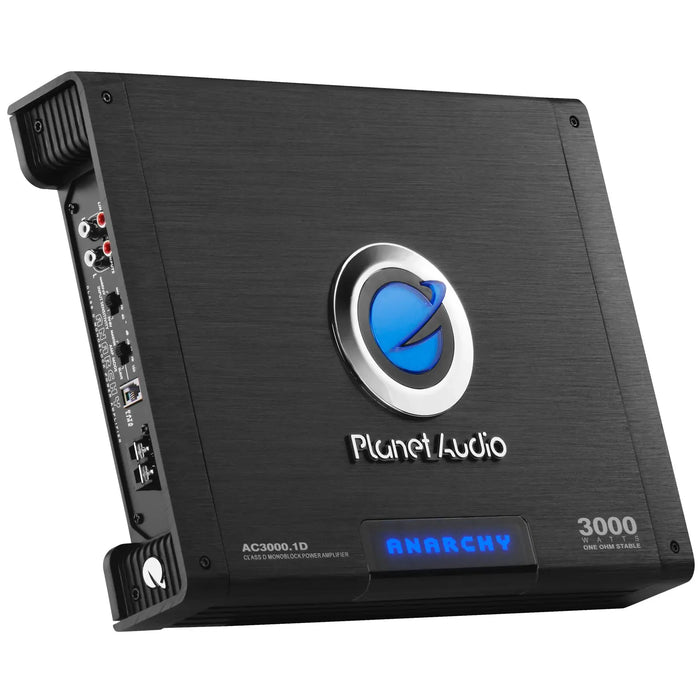 Planet Audio AC3000.1D Class D 3000W Monoblock Power Car Amplifier Planet Audio