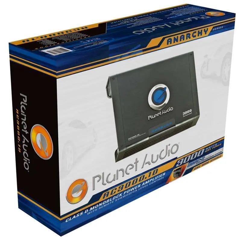 Planet Audio AC3000.1D Class D 3000W Monoblock Power Car Amplifier Planet Audio