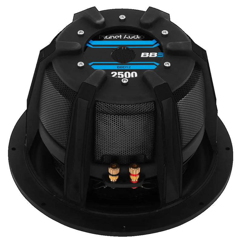 Planet Audio BBD12B 2500 Watts 12" Dual Voice Coil 4 Ohm Car Subwoofer (Black) Planet Audio