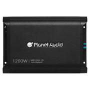 Planet Audio MB1200.1D Monoblock 1200W Class D Power Car Amp with Remote Planet Audio