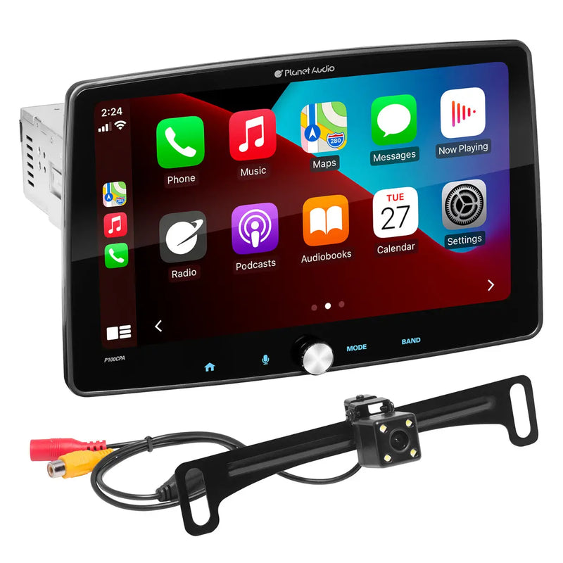 Planet Audio P100CPAC Car Receiver 10" Capacitive Touchscreen w/ Apple CarPlay Planet Audio