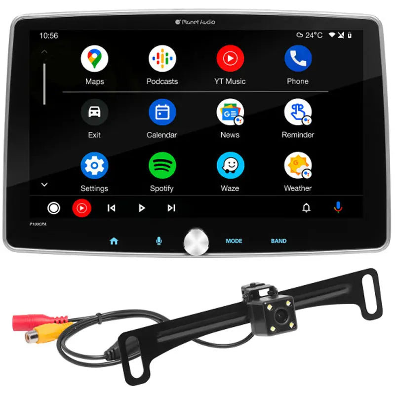 Planet Audio P100CPAC Car Receiver 10" Capacitive Touchscreen w/ Apple CarPlay Planet Audio