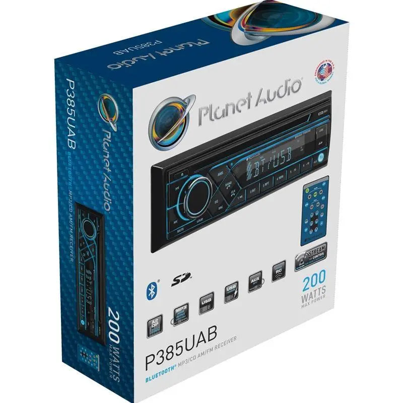 Planet Audio P385UAB Single DIN In Dash Bluetooth CD AM/FM Receiver Pioneer