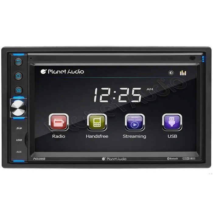 Planet Audio P650MB Touchscreen Stereo Bluetooth MP3 USB SD w/FREE AUX Cable Planet Audio