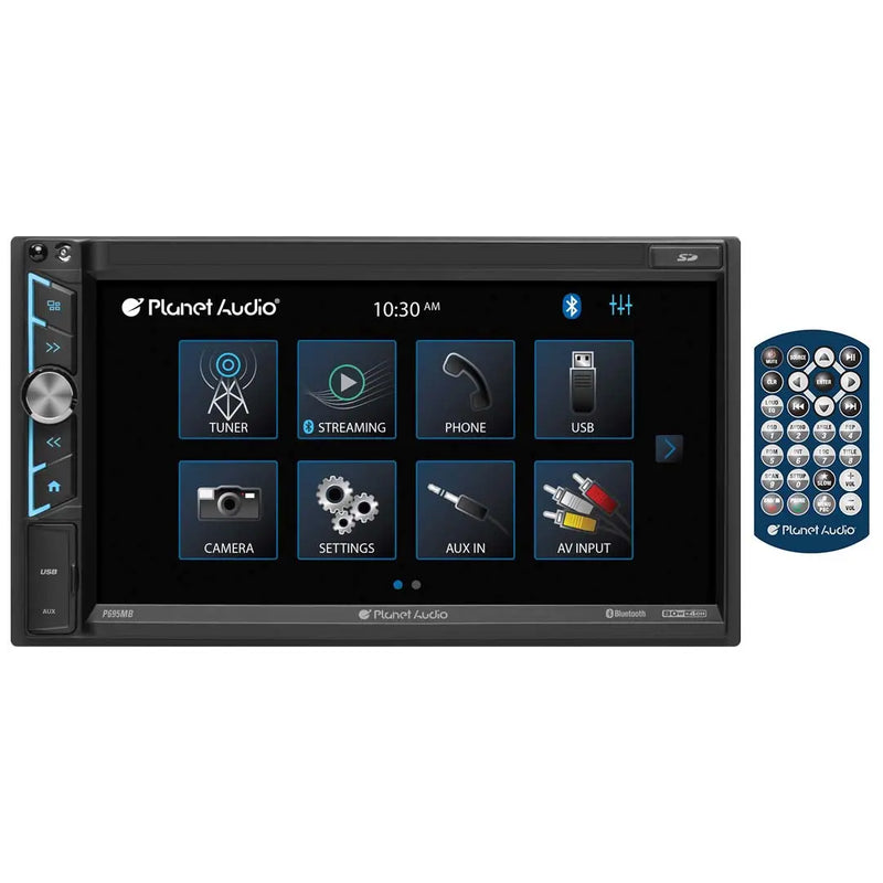 Planet Audio P695MB 6.95" 2 DIN Touchscreen Bluetooth Digital Multimedia Receiver Planet Audio