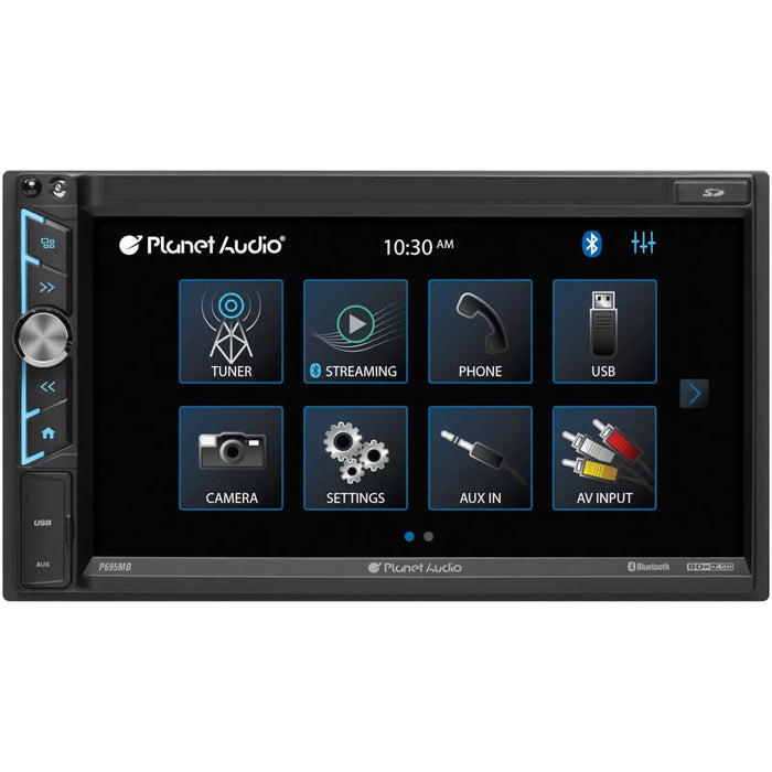 Planet Audio P695MB 6.95" 2 DIN Touchscreen Bluetooth Digital Multimedia Receiver Planet Audio