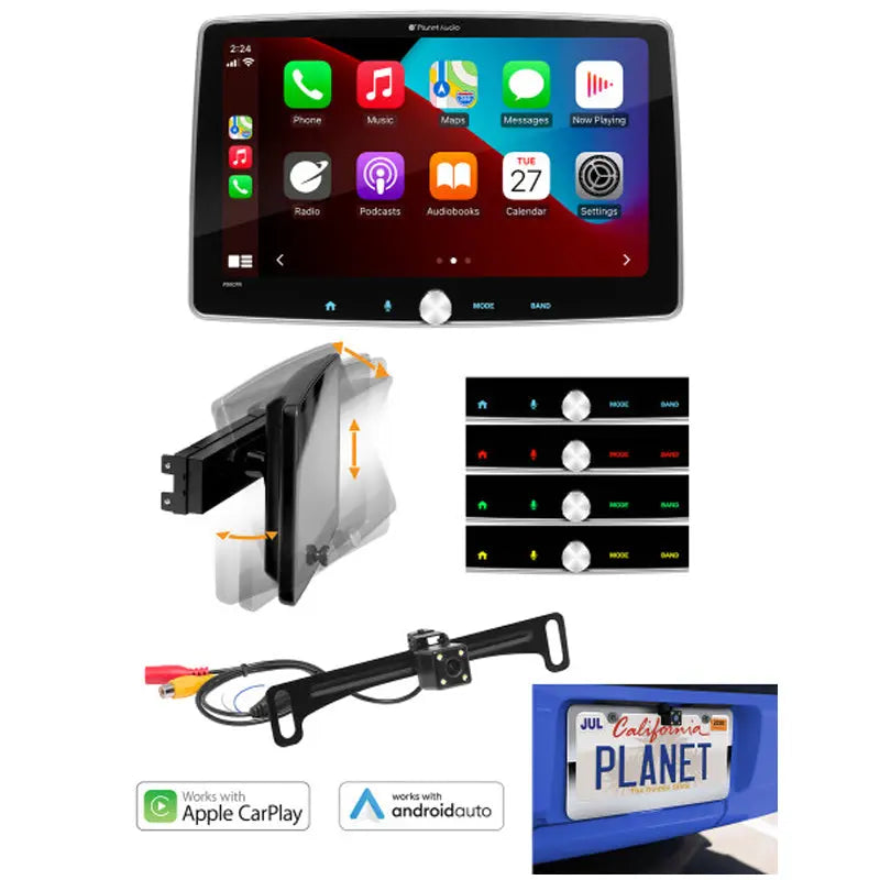 Planet Audio P90CPAC Car Receiver 9" Single DIN Touch Screen w/ Apple CarPlay Planet Audio