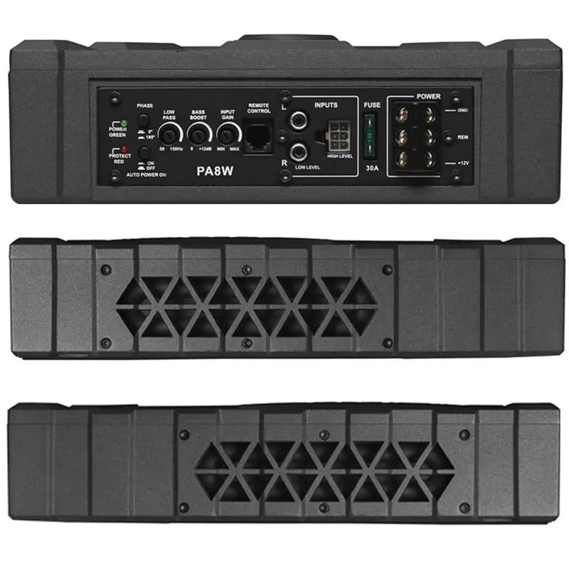 Planet Audio PA8W Low Profile 8" Amplified Subwoofer 800W w/ Enclosure Planet Audio