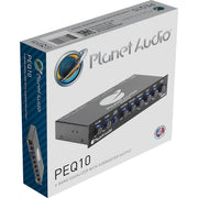 Planet Audio PEQ10 4 Band Pre-Amp Equalizer w/ Remote Subwoofer Level Control Planet Audio