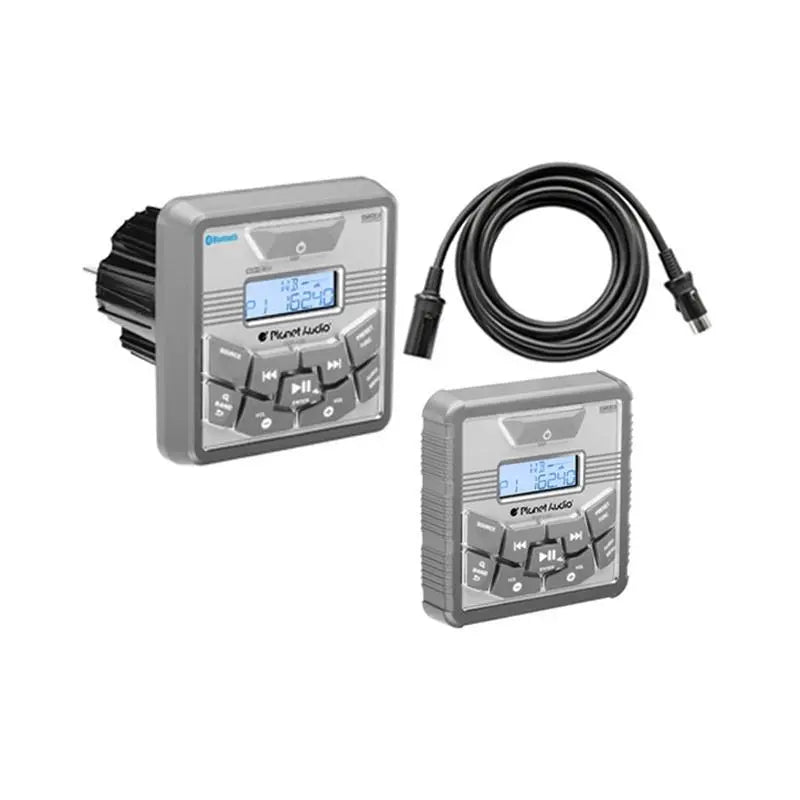 Planet Audio PGR45B Marine Bluetooth Radio Combo w/ Remote & Ext Cable Planet Audio
