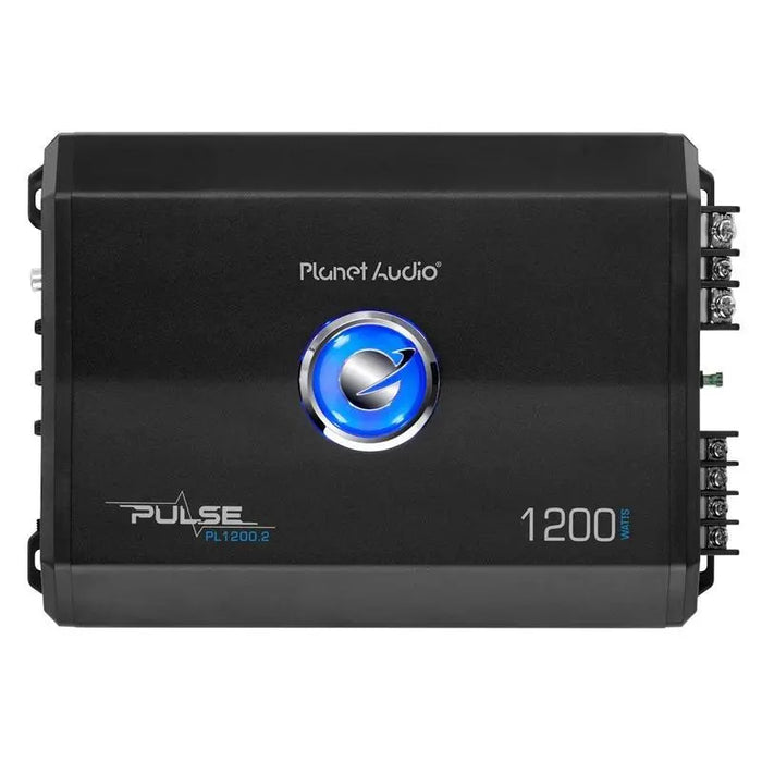Planet Audio PL1200.2 2-Channel 1200W Power Car Amplifier with Remote Planet Audio