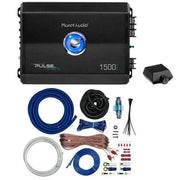 Planet Audio PL1500.1M 1500W Mono Class AB Amplifier + Amp Install Kit Planet Audio