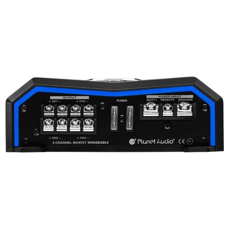 Planet Audio PL1600.4 4-Channel 1600W Power Car Amplifier with Remote Planet Audio