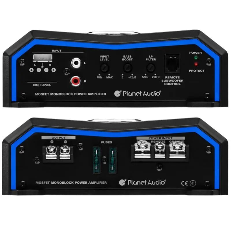 Planet Audio PL2500.1M Class A/B Mono Amp Pulse 2500W 2 Ohm Stable Planet Audio