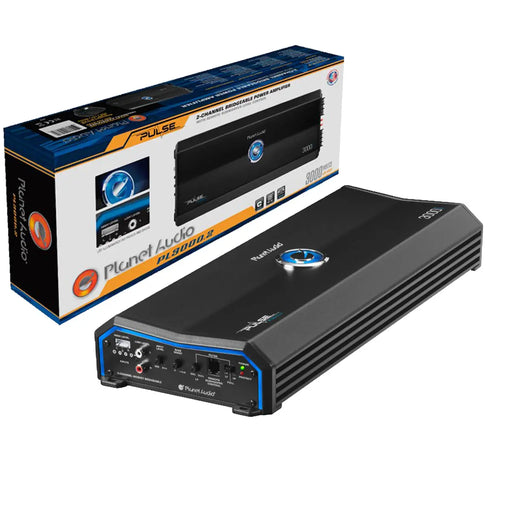 Planet Audio PL3000.2 2-Channel Class AB 3000W High Output Full Range Car Amplifier Planet Audio