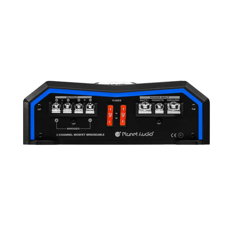Planet Audio PL3000.2 2-Channel Class AB 3000W High Output Full Range Car Amplifier Planet Audio