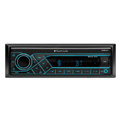Planet Audio PM30B Single Din Car Stereo Bluetooth USB AM/FM Radio & AUX Planet Audio