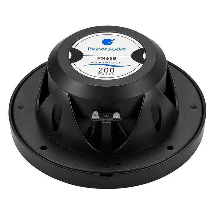 Planet Audio PM65B Black 2-Way 6.5" 200 Watts Marine Speaker Planet Audio