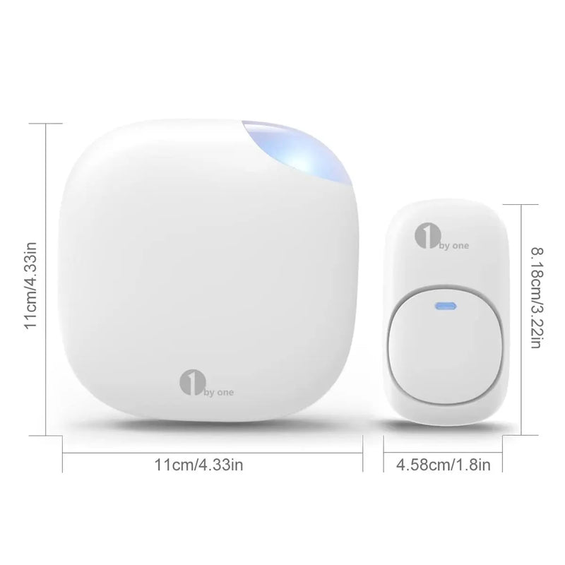 Plug and Play Two Doors Wireless Doorbell Chime 36 Melodies & 6 Adjustable Volume Levels Others