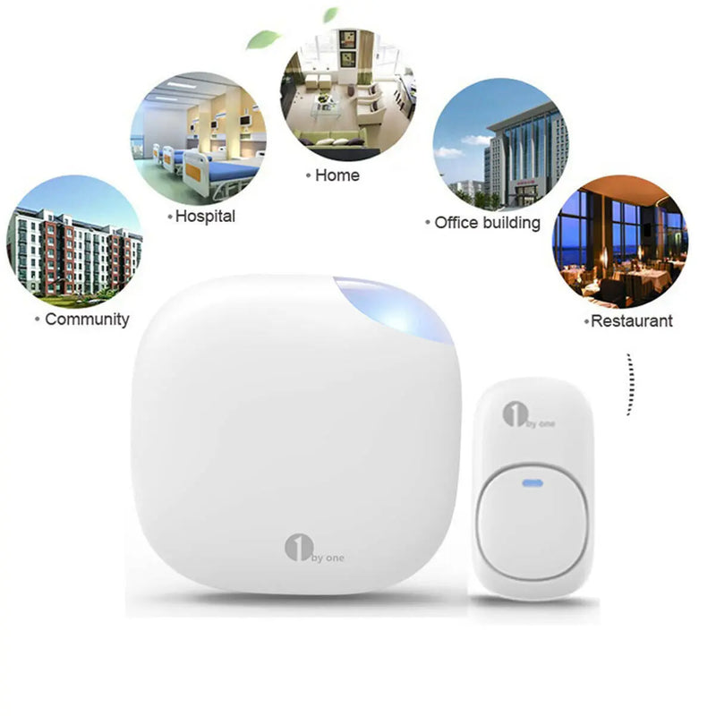 Plug and Play Two Doors Wireless Doorbell Chime 36 Melodies & 6 Adjustable Volume Levels Others