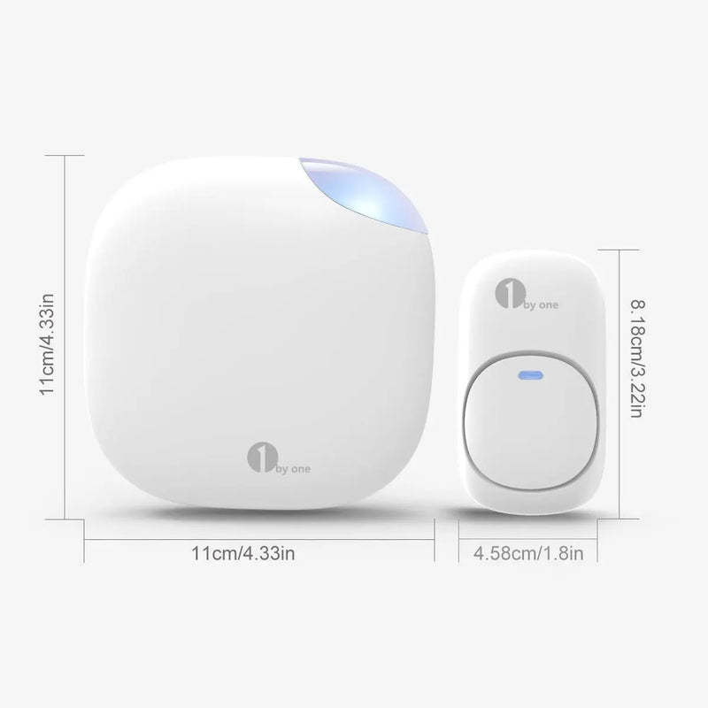 Plug and Play Waterproof Wireless Doorbell Chime Operating at 500 ft with 36 Melodies Others