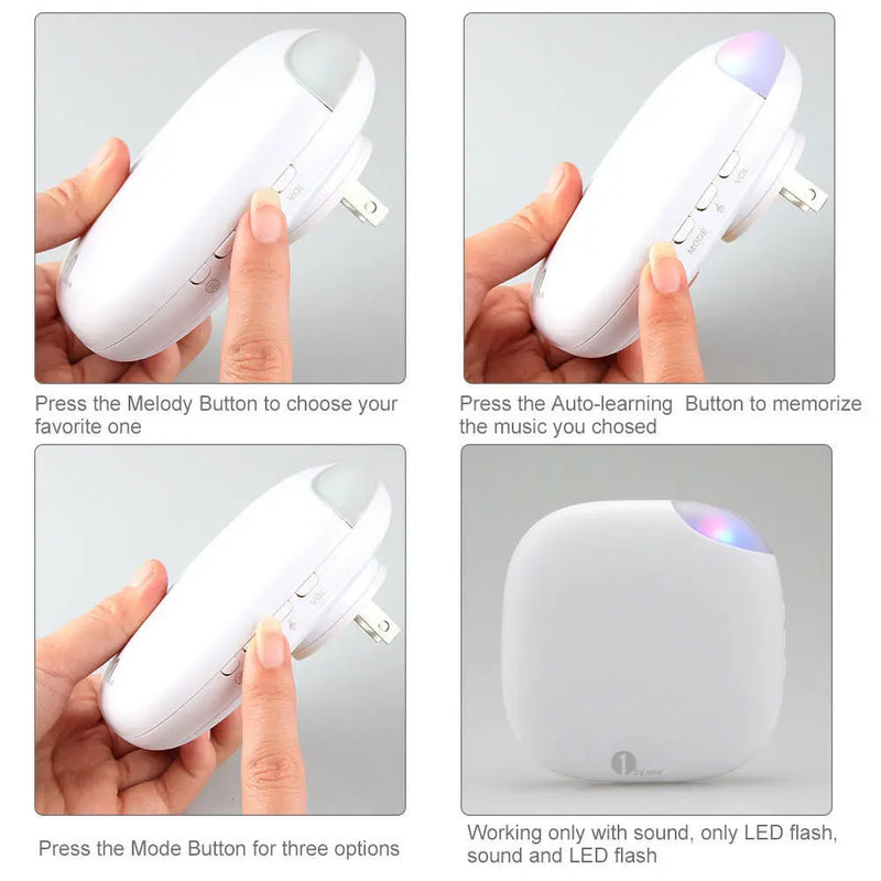 Plug and Play Waterproof Wireless Doorbell Chime Operating at 500 ft with 36 Melodies Others