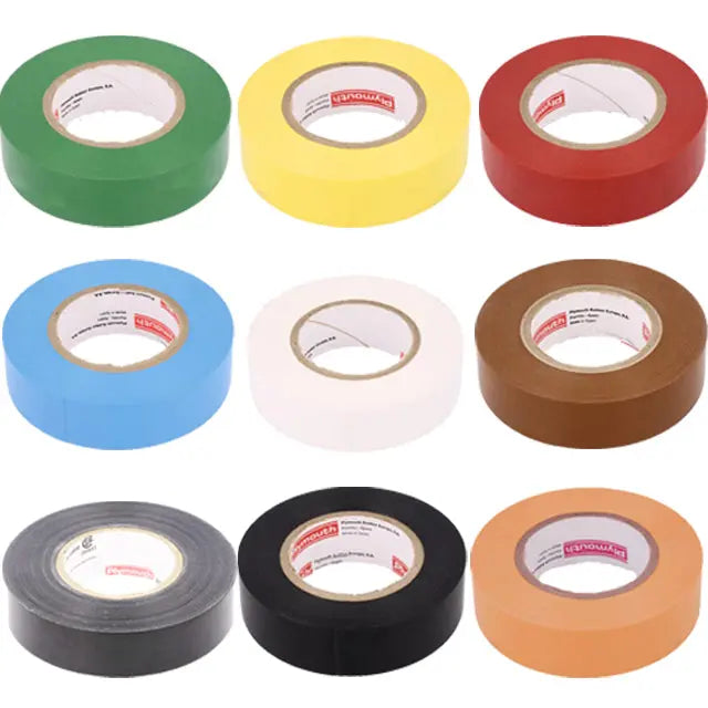 Plymouth Colored Vinyl Weather Resistant Electrical Tape 3/4" x 60' Plymouth