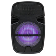 Portable 8" Bluetooth DJ Speaker 4500W Max Power PA Loudspeaker with LED, Remote The Wires Zone