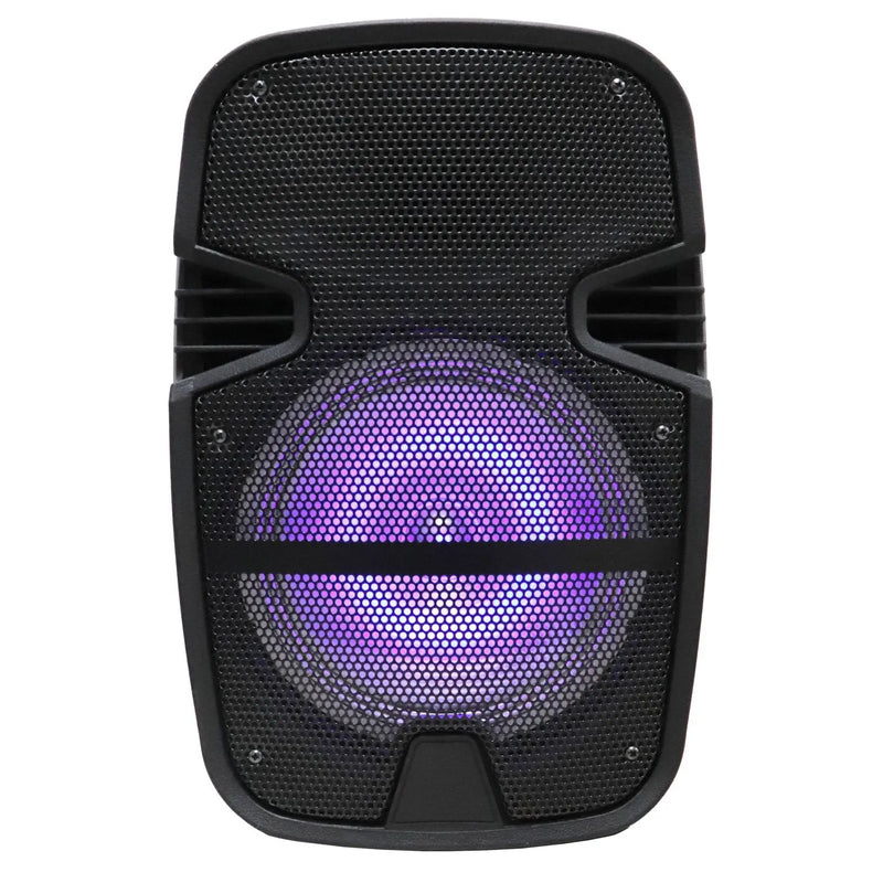 Portable 8" Bluetooth DJ Speaker 4500W Max Power PA Loudspeaker with LED, Remote The Wires Zone