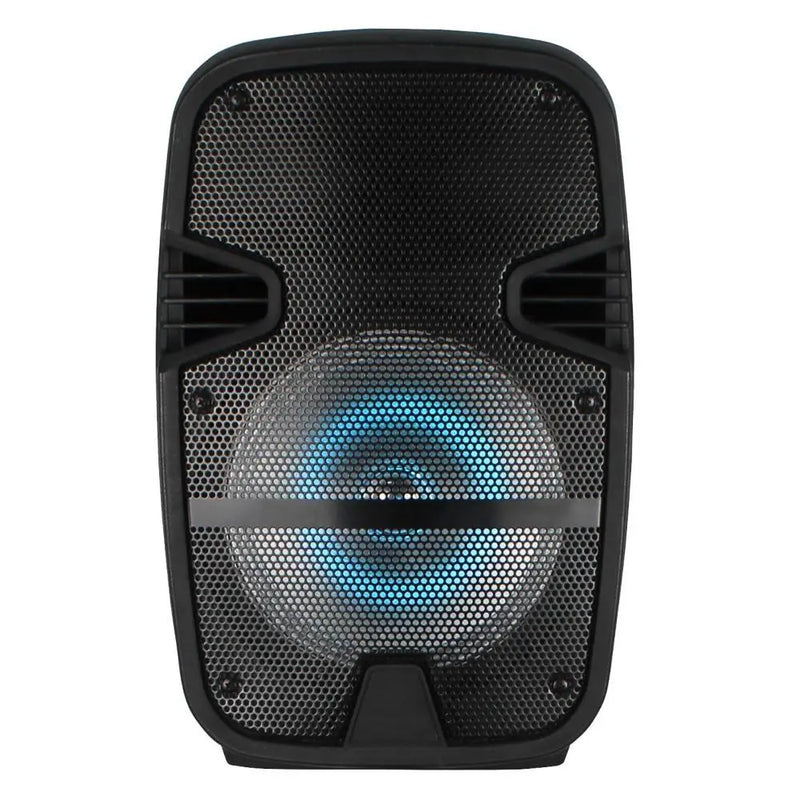Portable 8" Bluetooth DJ Speaker 4500W Max Power PA Loudspeaker with LED, Remote The Wires Zone