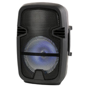 Portable 8" Bluetooth DJ Speaker 4500W Max Power PA Loudspeaker with LED, Remote The Wires Zone