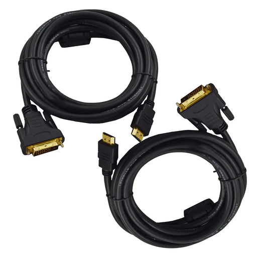 Premium HDMI Male to DVI Male Gold Adapter Cable HDTV 1080p LED LCD Cord (5ft - 14ft) The Wires Zone
