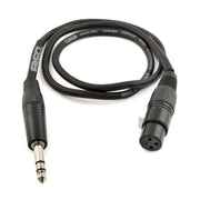 Pro Balanced Interconnect REAN XLR3 Female to 1/4-Inch TRS 3FT-25FT 24 AWG Cable Others