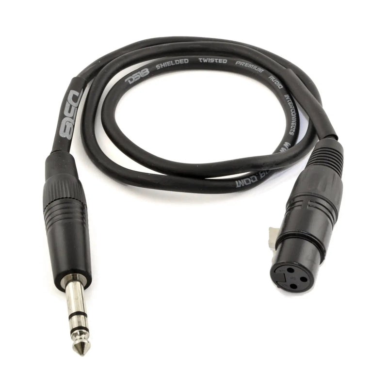 Pro Balanced Interconnect REAN XLR3 Female to 1/4-Inch TRS 3FT-25FT 24 AWG Cable Others