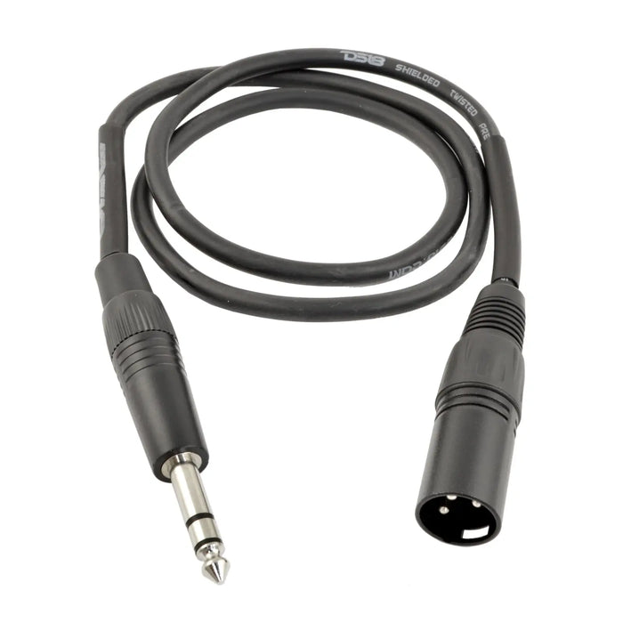 Pro Balanced Interconnect REAN XLR3 Male to 1/4-Inch TRS (3FT-30FT) 24 AWG Cable The Wires Zone