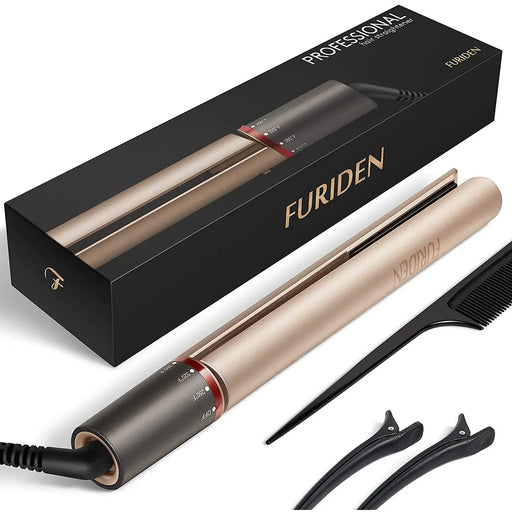 Professional Hair Straightener & Curler Ceramic Flat Iron 2-in-1 All Hair Types Others